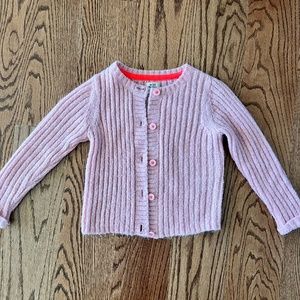 Mini Boden girls pink cardigan, EUC size 3-4!